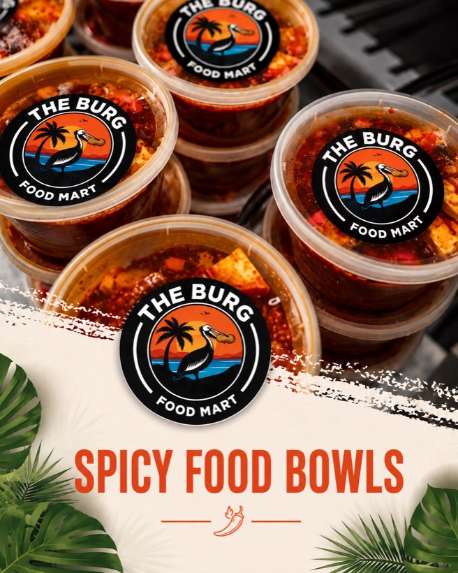 The Burg spicy food bowls